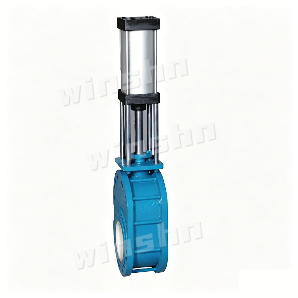 Pneumatic Ceramic Double-Disc Gate Valve (Wafer Type)