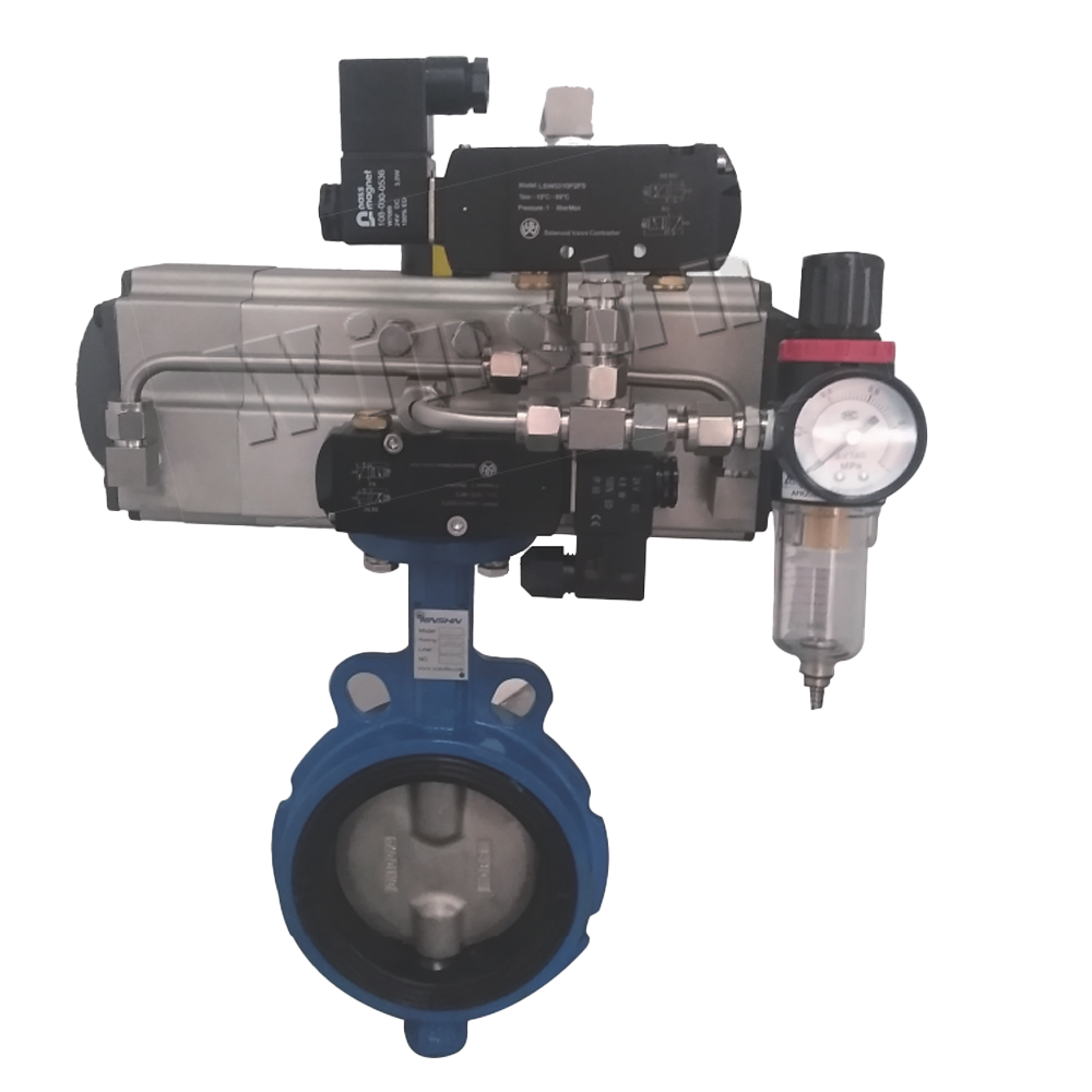 Pneumatic Three-Position Butterfly Valve