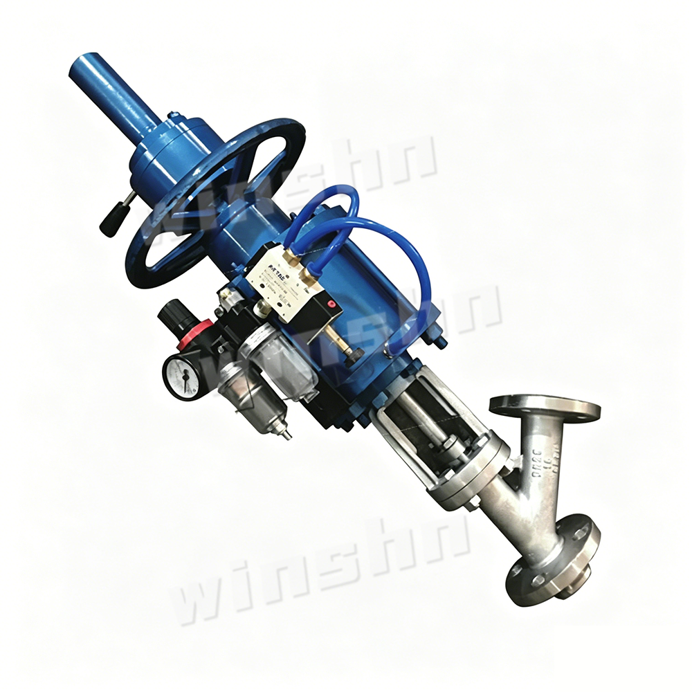 Pneumatic Up-Opening And Down-Opening Discharge Valves
