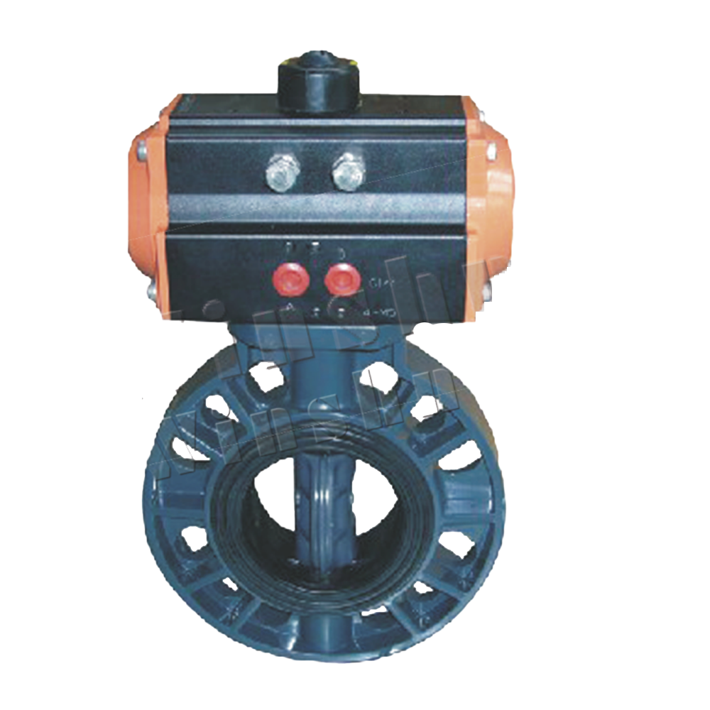 Pneumatic PVC Butterfly Valve