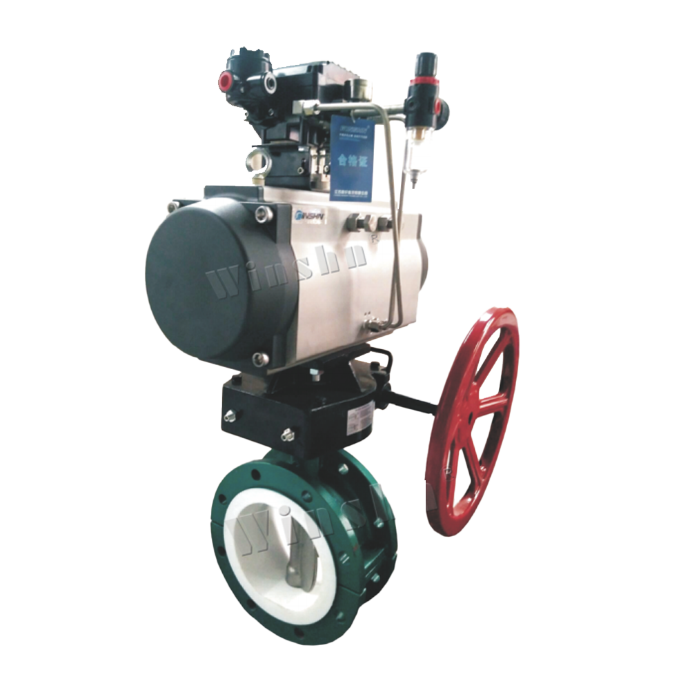 Pneumatic Lined Fluorine Butterfly Valve